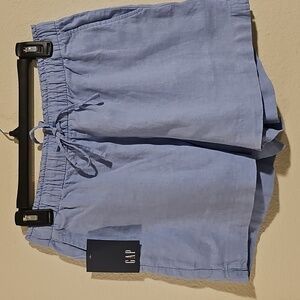 GAP Blue High Waist Shorts with Elastic Waistband